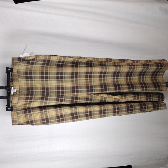 BP Everyday Plaid High Rise Pants In Brown Claire Plaid Size 1X = 18  (16W) NWT - Picture 9 of 12